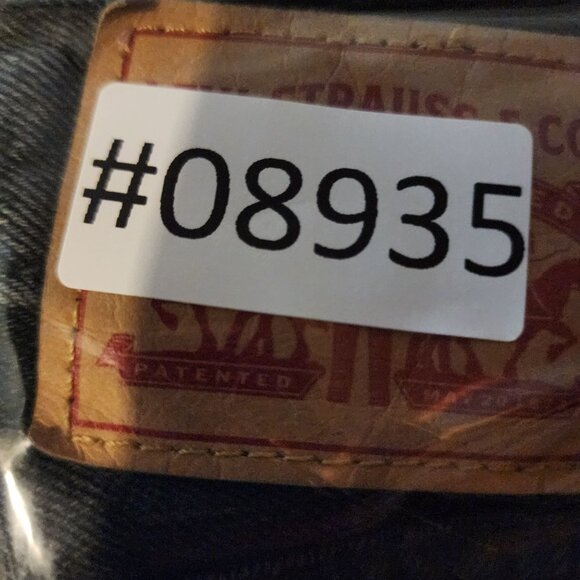 Levis Jeans Womenx 32 Black Cotton High Rise Low Pro Straight - Picture 12 of 12